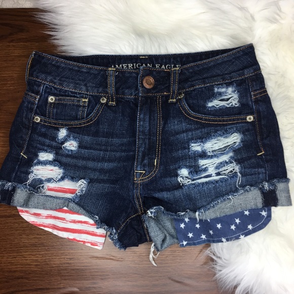 fourth of july jean shorts